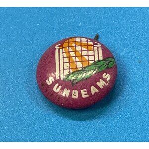 Vintage SUNBEAMS 3/4" tin pinback button David Cook Publishing.